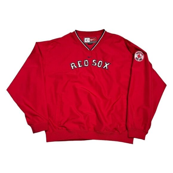 NIKE Boston Red Sox MLB Baseball Windbreaker Water Resistant Bomber Jacket XL - Picture 1 of 5